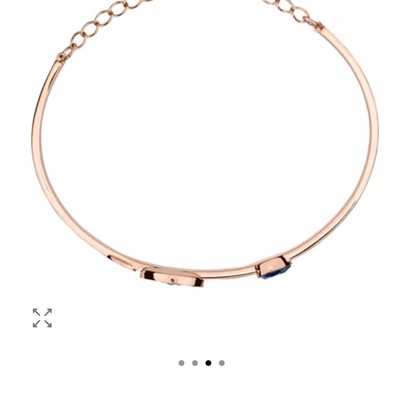 Swarovski Symbolica Evil Eye Rose Gold Bangle Bracelet - Picture 6 of 7